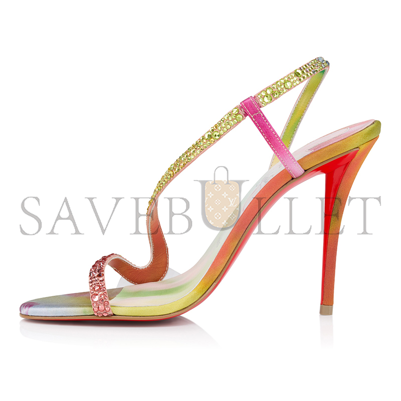 Chr1st1an LOUBOUTIN ROSA Z STRASS BOTANICA 100 MM SANDALS 32602253374